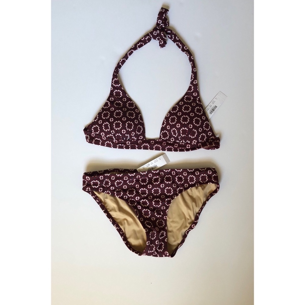 NWT J.Crew | Banded halter two piece swim suit